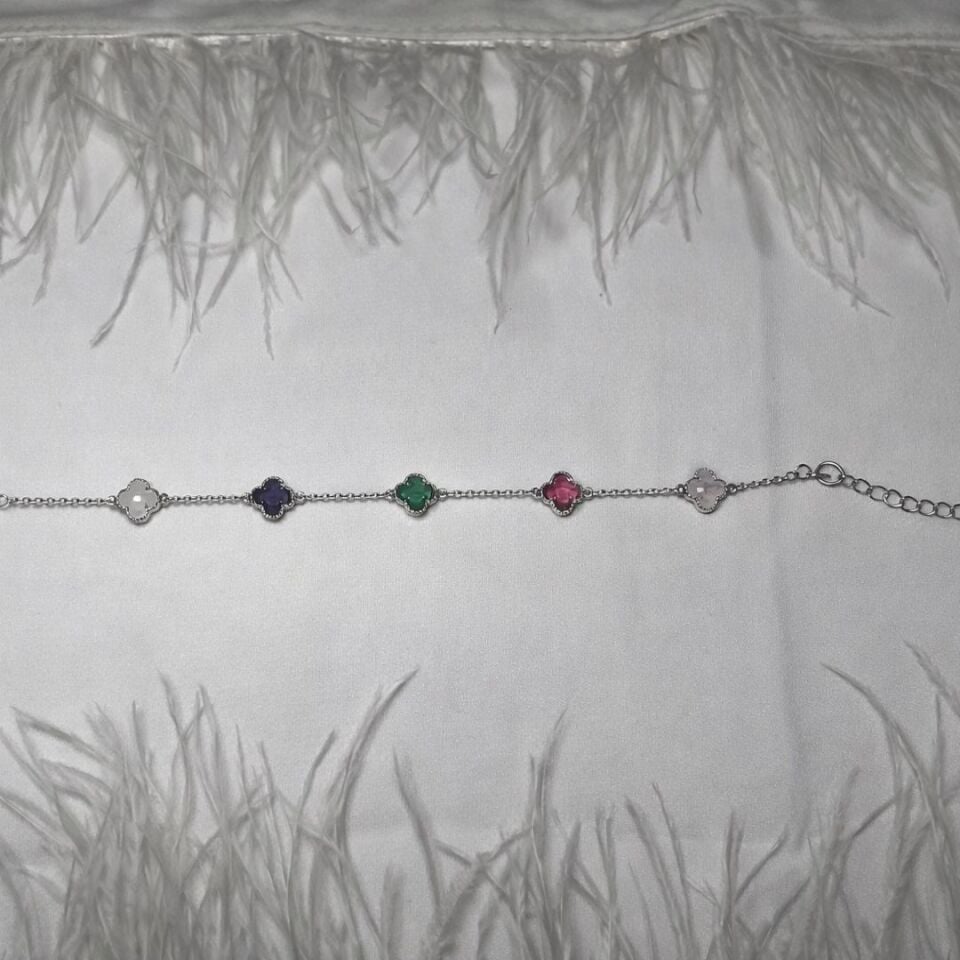 Parla Lucky Clover Elite Renkli Bileklikler