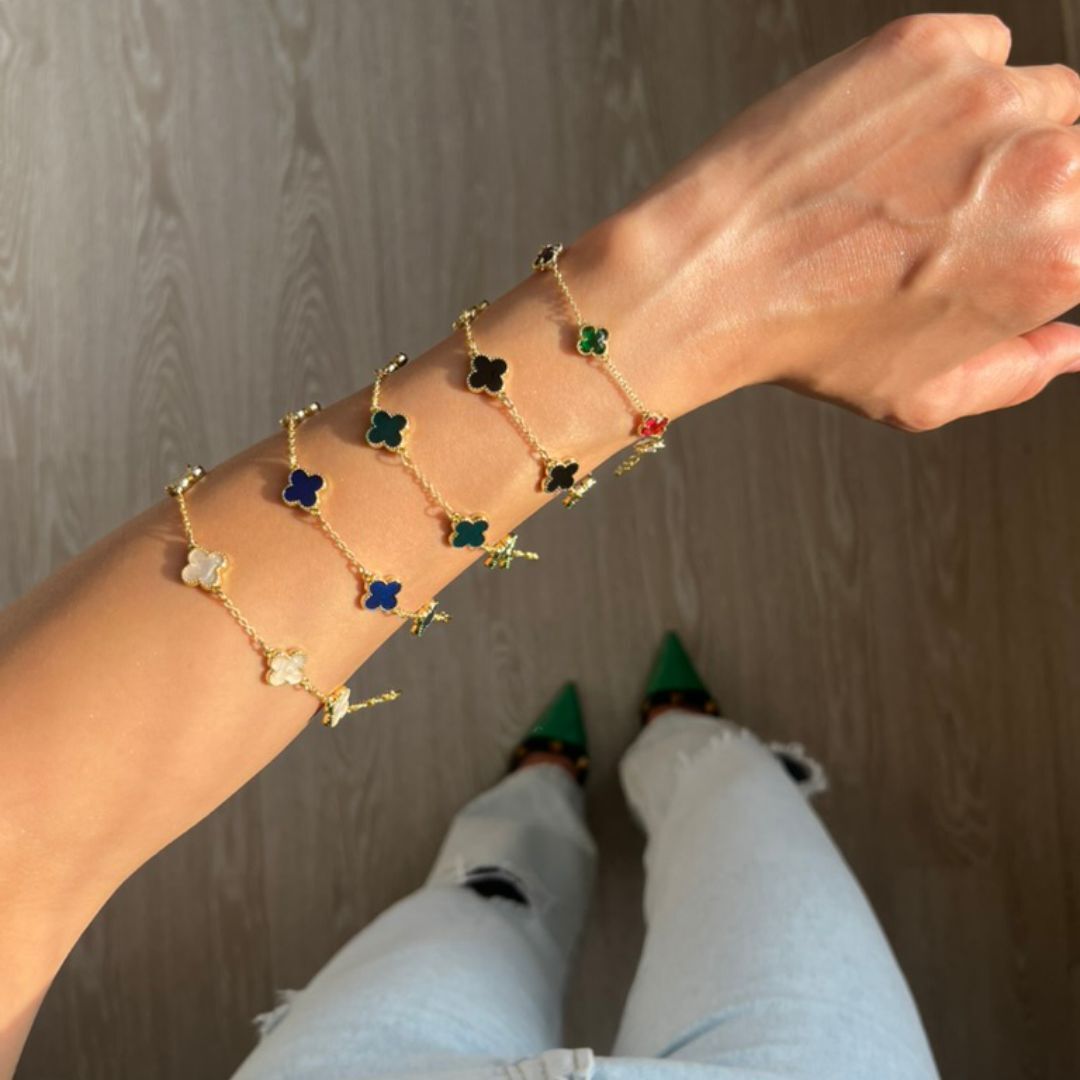 Parla Lucky Clover Elite Tek Renk Bileklikler