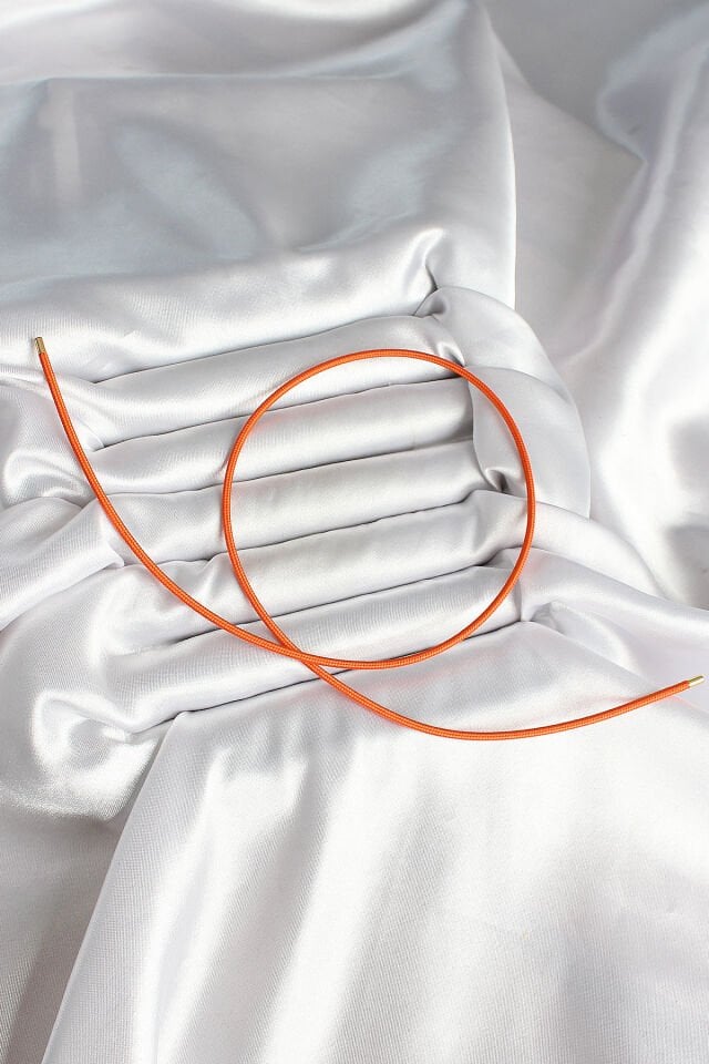 Mıknatıslı Turuncu Renk Sarmal Kadın Bileklik