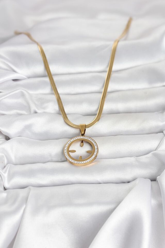 316L Çelik İtalyan Zincir Model Çeyrek Takılabilir Kadın Kolye