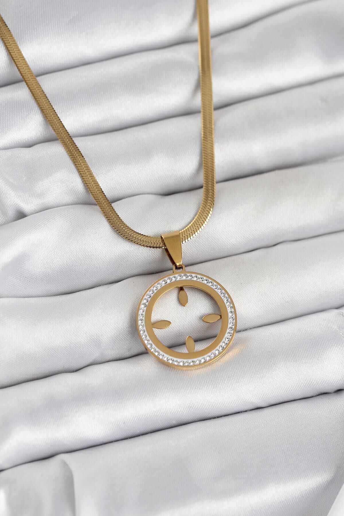 316L Çelik İtalyan Zincir Model Çeyrek Takılabilir Kadın Kolye