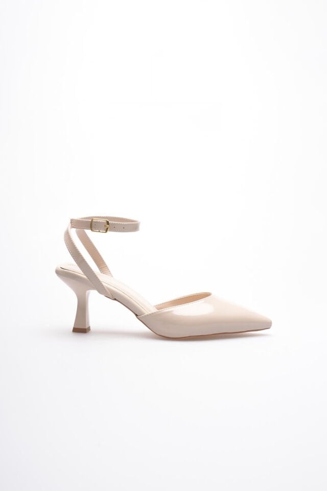 Kadın Bej Rugan Topuklu Ayakkabı TR03MS02C