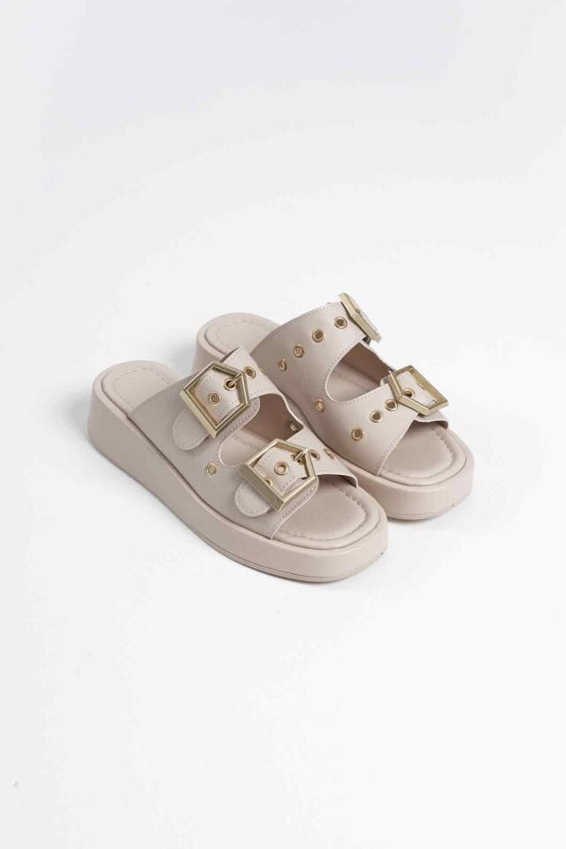 Kadın Bej Cilt Terlik TR17MY04C