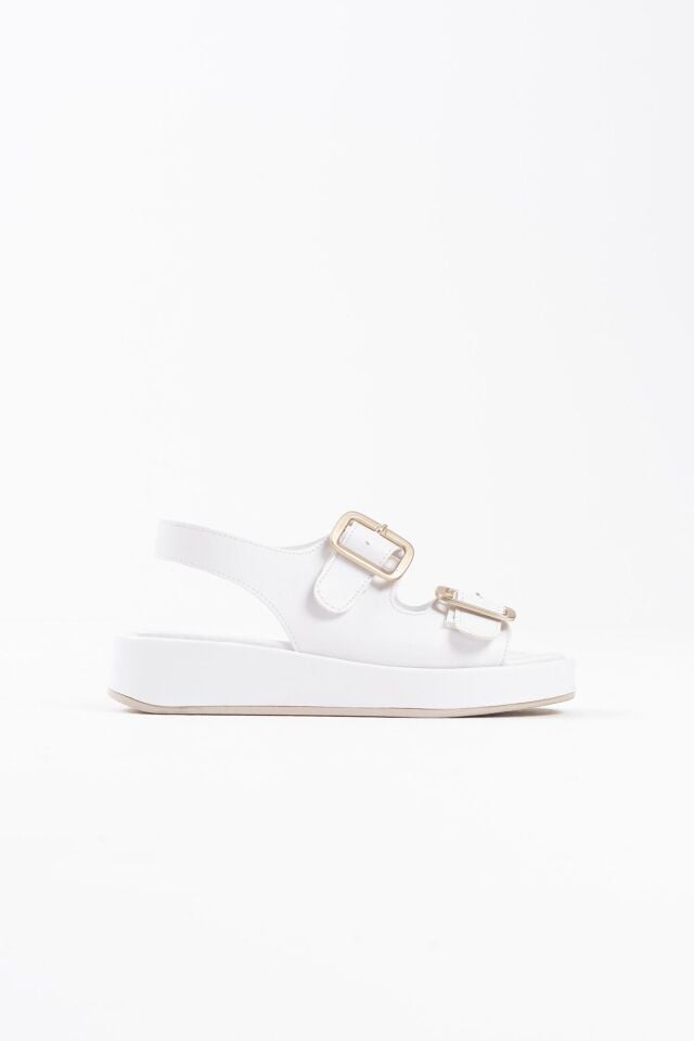 Beyaz Cilt Kadın Sandalet TR17MY02B