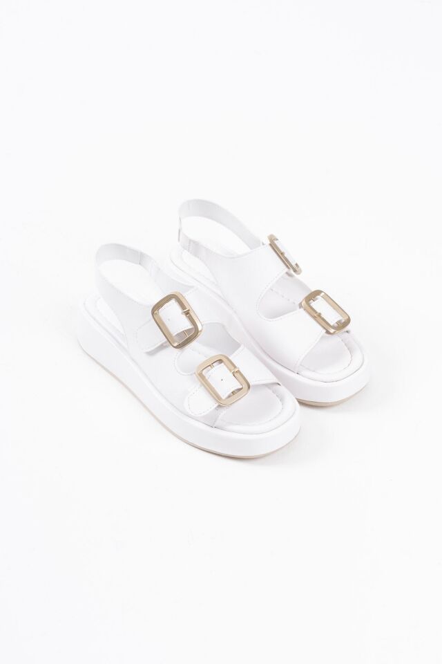 Beyaz Cilt Kadın Sandalet TR17MY02B