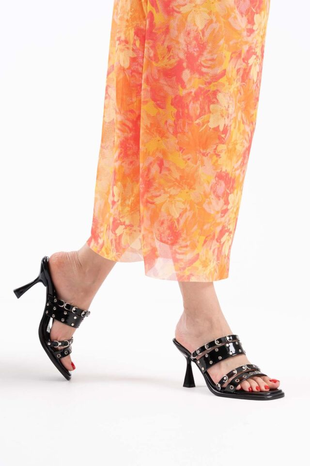 Topuklu Kadın Siyah Terlik TR02MY03A