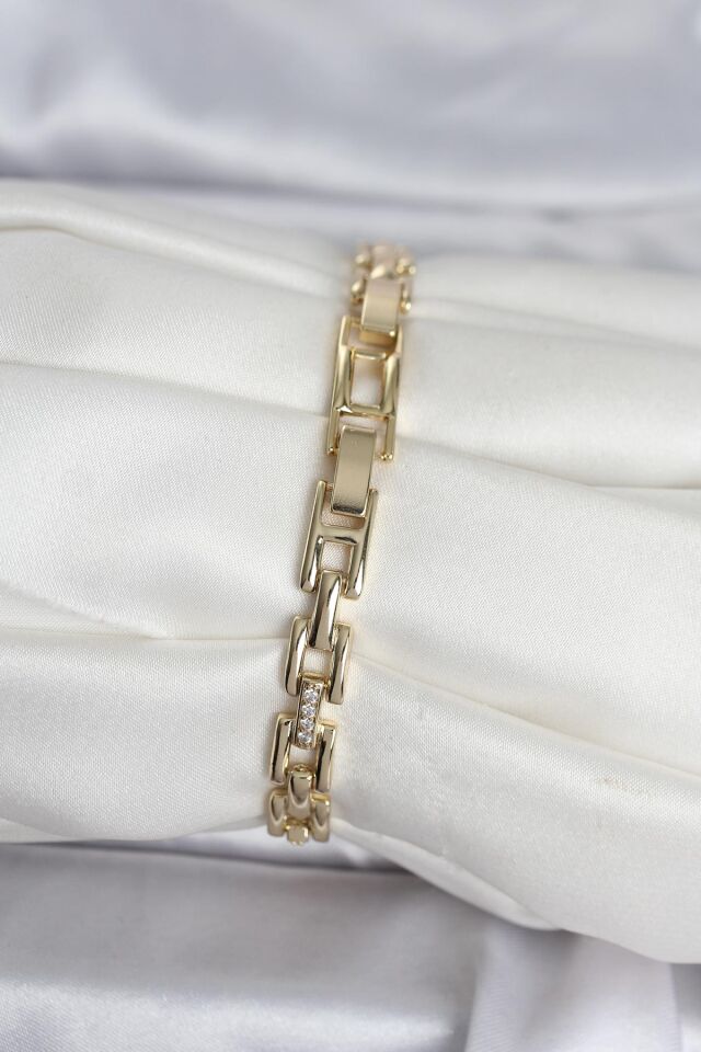 Xuping Zincir Model Gold Renk Kadın Bileklik