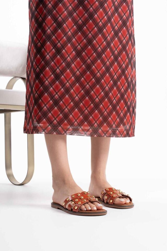 Kiremit Hakiki Deri Terlik TR31MY68G