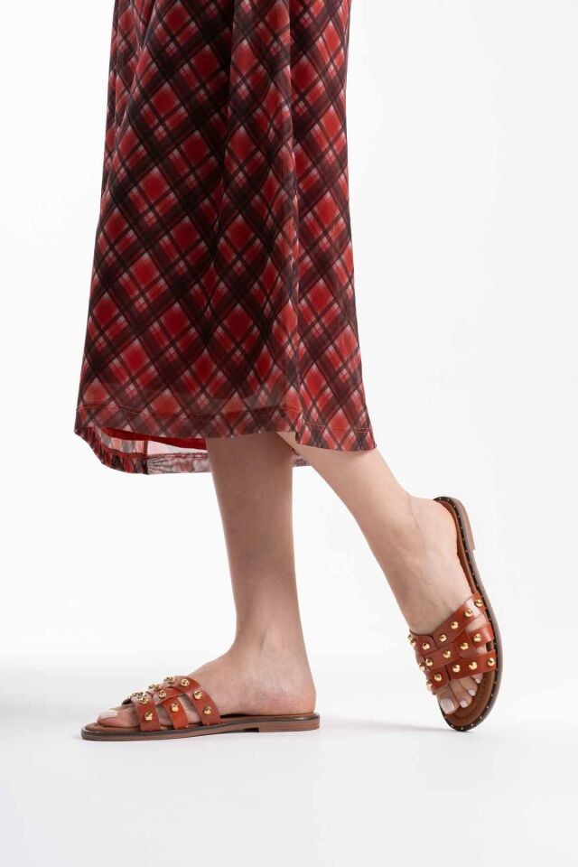 Kiremit Hakiki Deri Terlik TR31MY68G