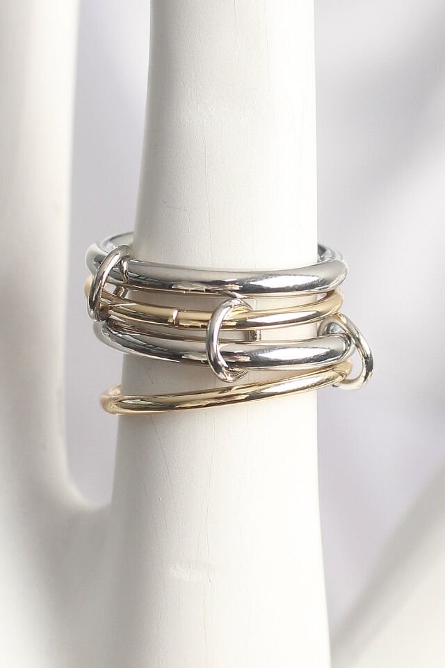 Pirinç Mix Renk 4'Lü Model Kadın Yüzük