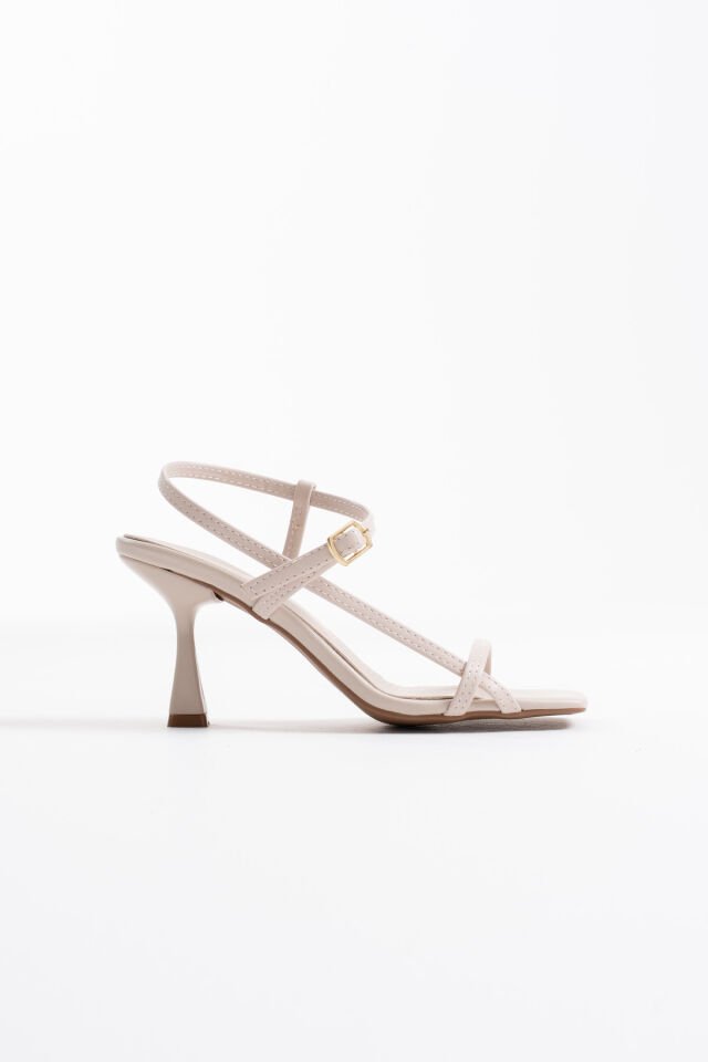 Kadın Bej Topuklu Sandalet TR02MY01E