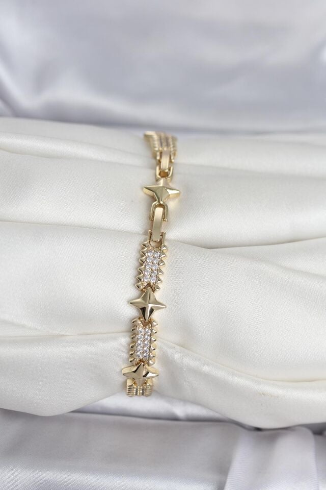 Xuping Kutup Yıldızlı Gold Renk Kadın Bileklik