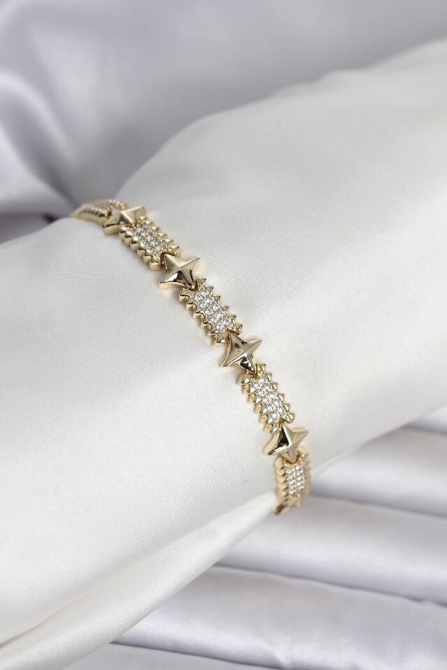 Xuping Kutup Yıldızlı Gold Renk Kadın Bileklik