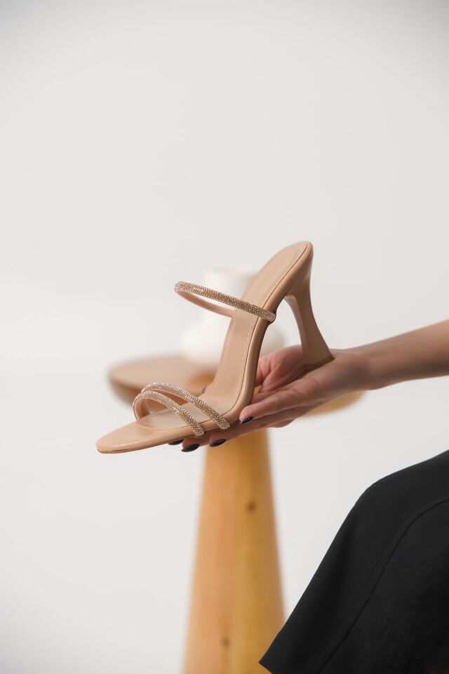 Topuklu Nude Kadın Terlik TR20MY24D