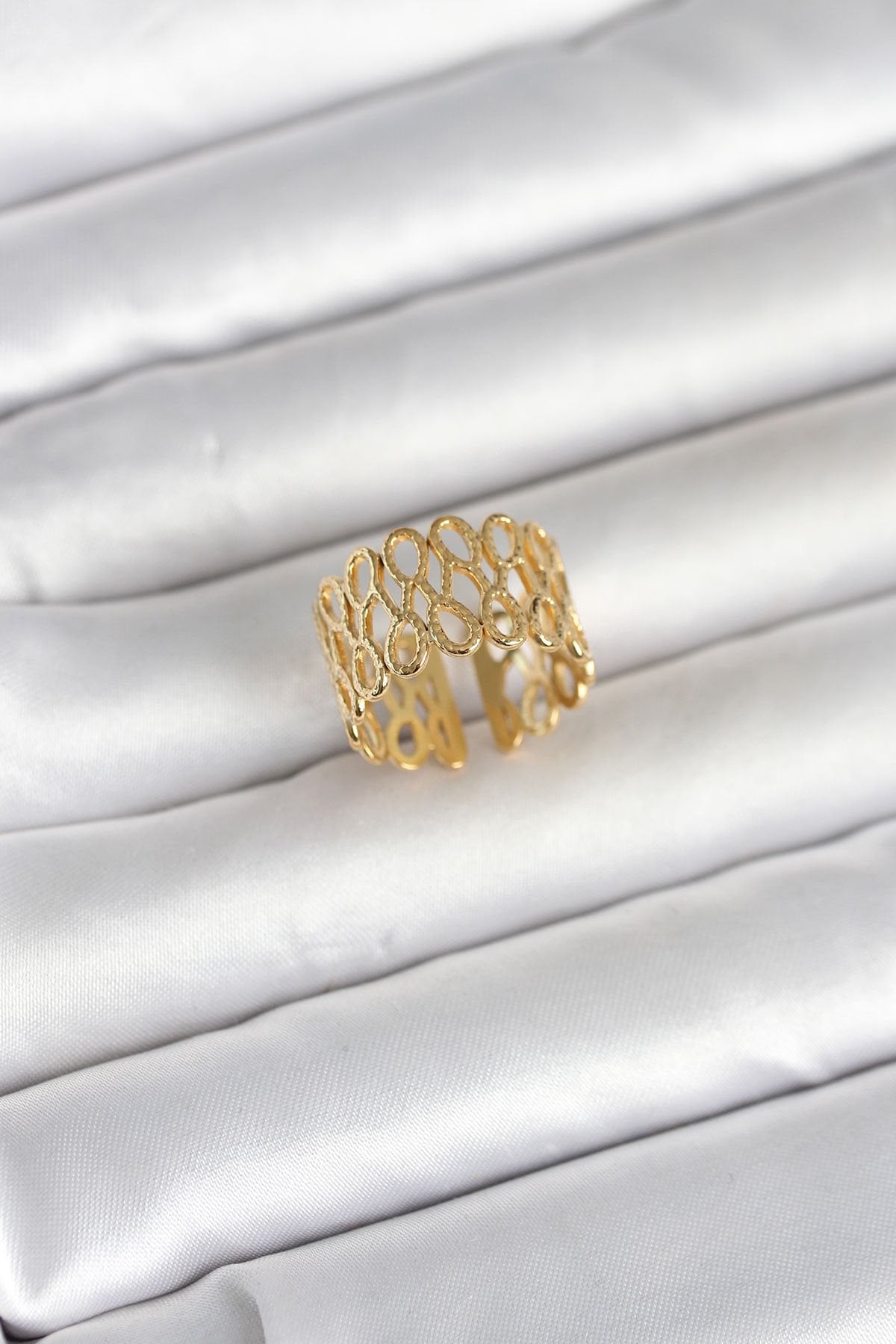 316L Çelik Sarmal Zincir Model Kadın Yüzük