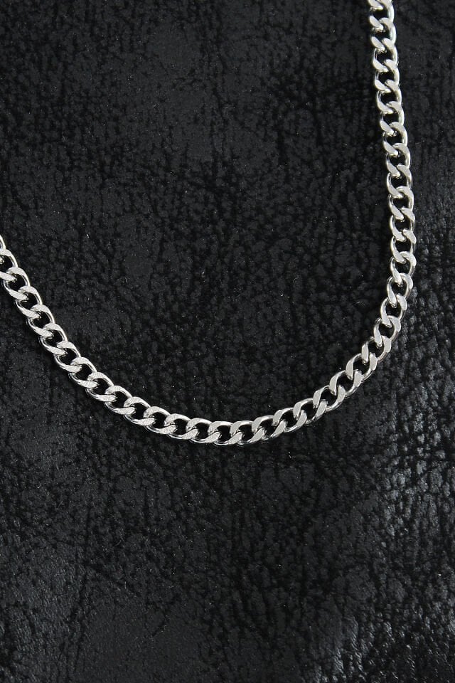 316L Çelik Klasik Zincir Model Gümüş Renk Erkek Kolye