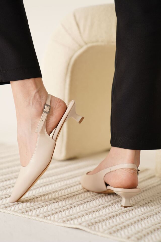 Bej Cilt Kadın Ayakkabı TR16MS03B