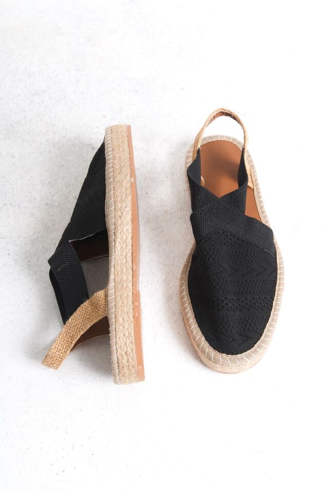 Kadın Siyah Espadril Ayakkabı TR19MY01A