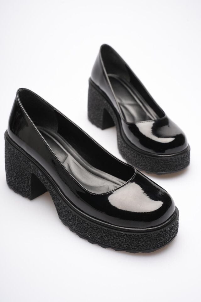 Kadın Siyah Rugan Günlük Ayakkabı TR06MS04A