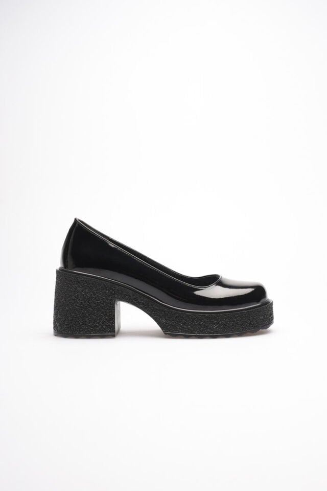 Kadın Siyah Rugan Günlük Ayakkabı TR06MS04A