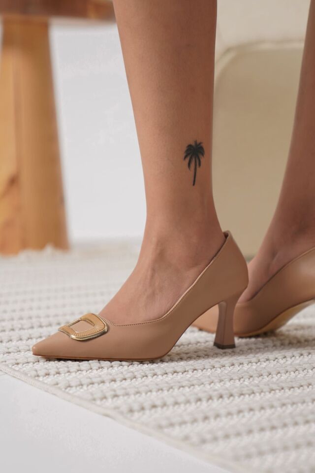 Kadın Nude Topuklu Ayakkabı TR12MS07D