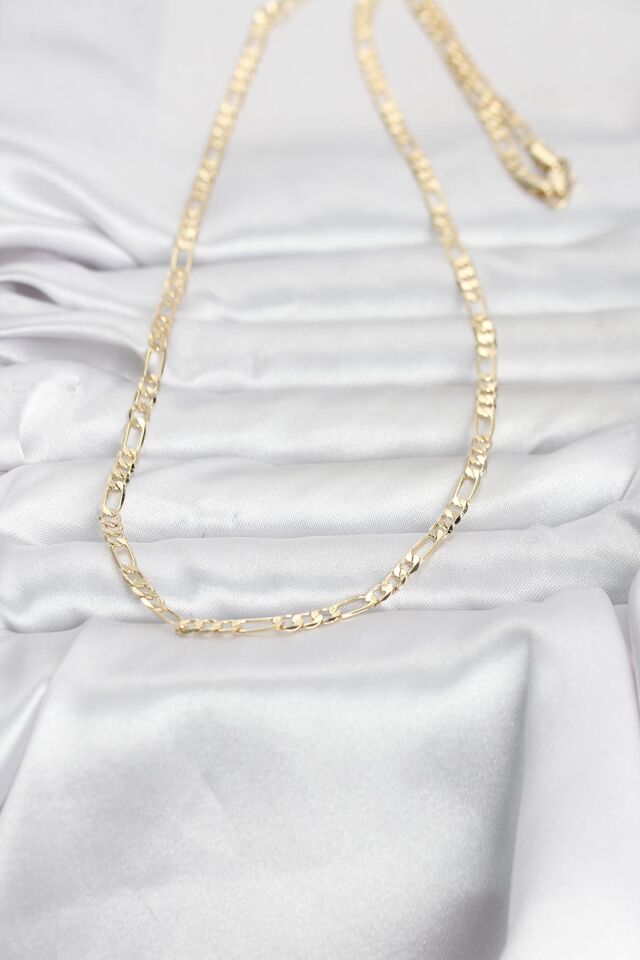 CM 14K Gold Renk Kuşgözü Zincir Model 60 cm Kadın Kolye