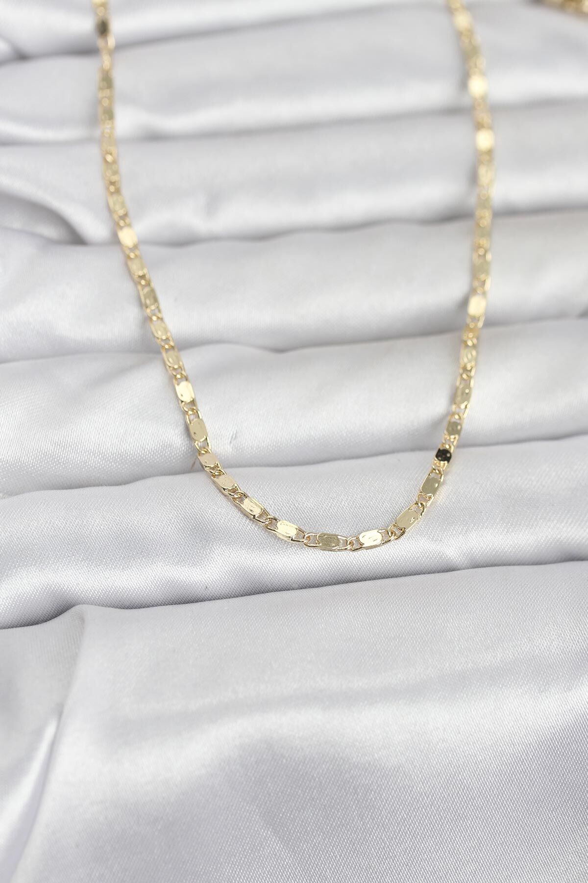 CM 14K Gold Renk Ezme Zincir 60 cm Kadın Kolye