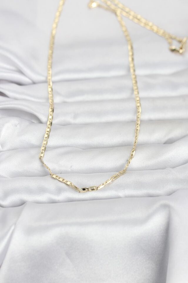 CM 14K Gold Renk Gemici Zincir Model 60 cm Kadın Kolye