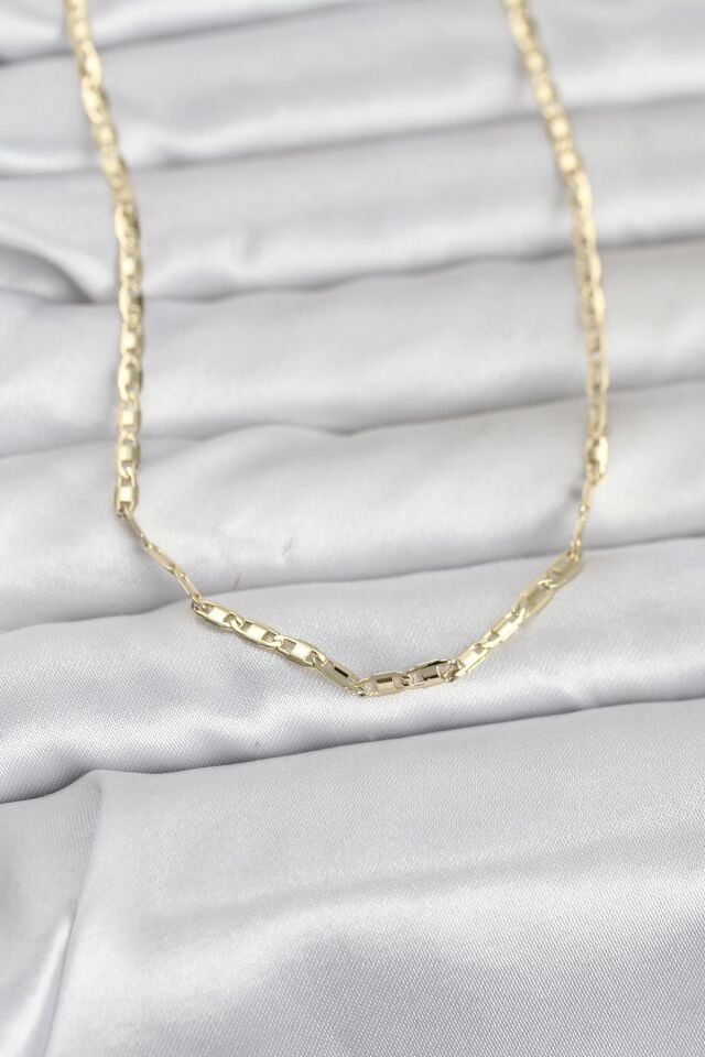 CM 14K Gold Renk Gemici Zincir Model 60 cm Kadın Kolye