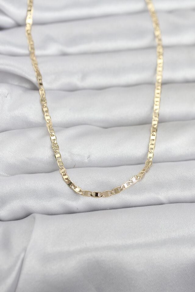 CM 14K Gold Renk Zincir Model 60 cm Kadın Kolye