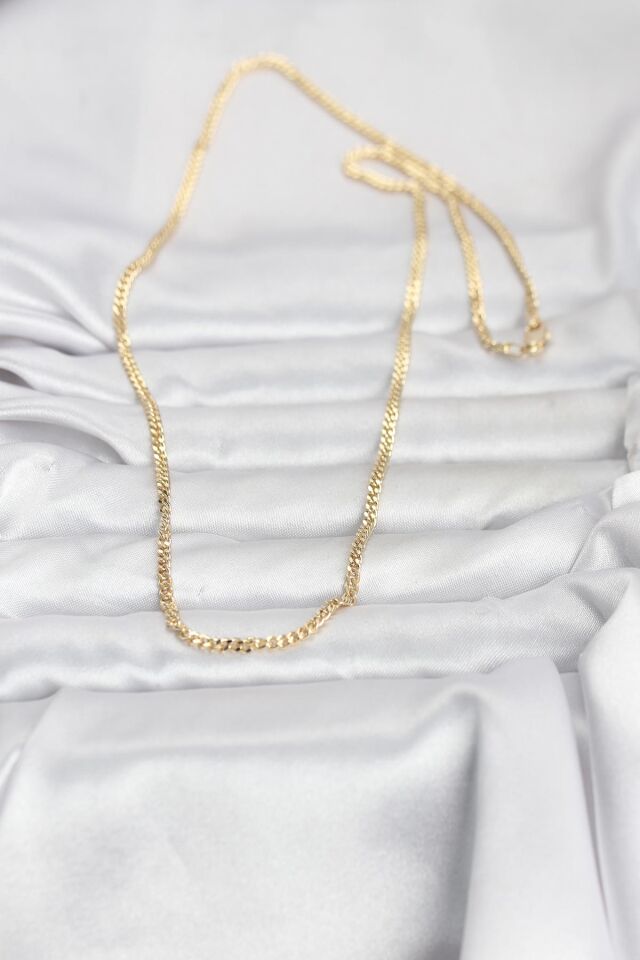 CM 14K Gold Renk 60 cm Zincir Kadın Kolye
