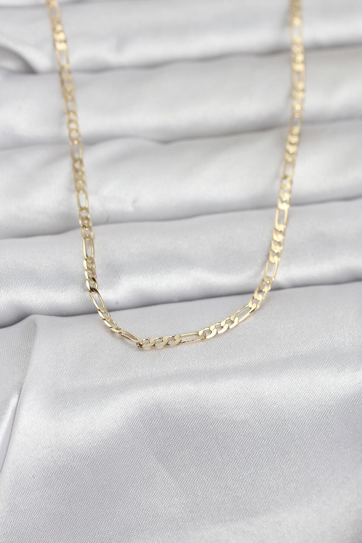 CM 14K Gold Renk İnce Kuşgözü Zincir Model 60 cm Kadın Kolye