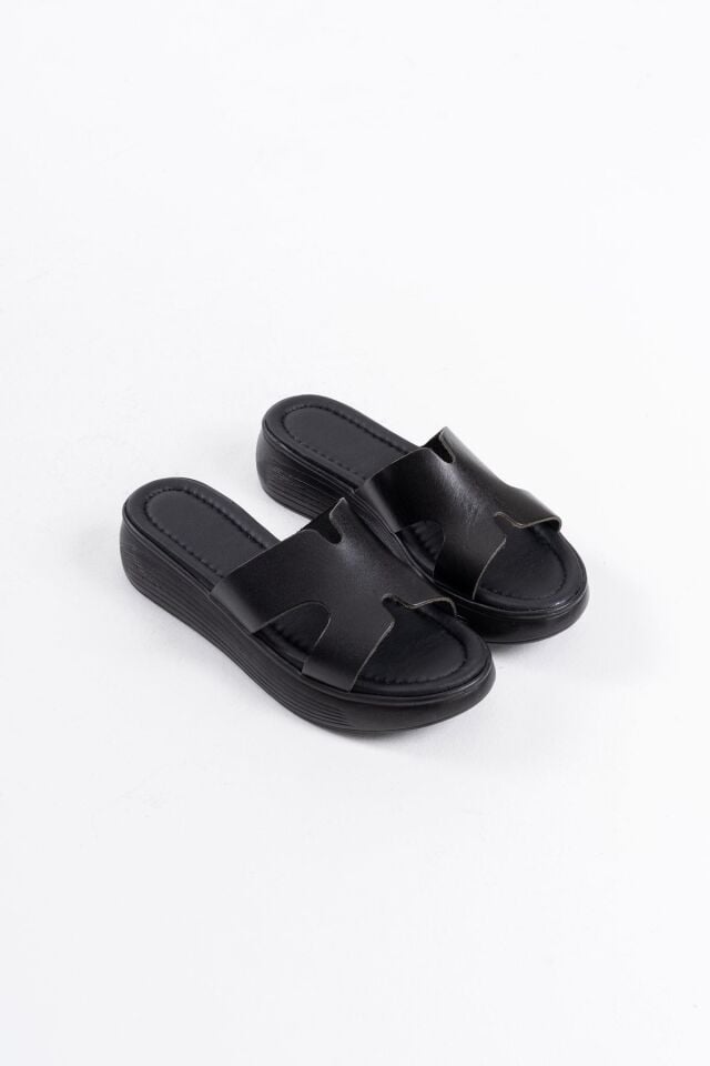 Siyah Hakiki Deri Terlik TR31MY54A