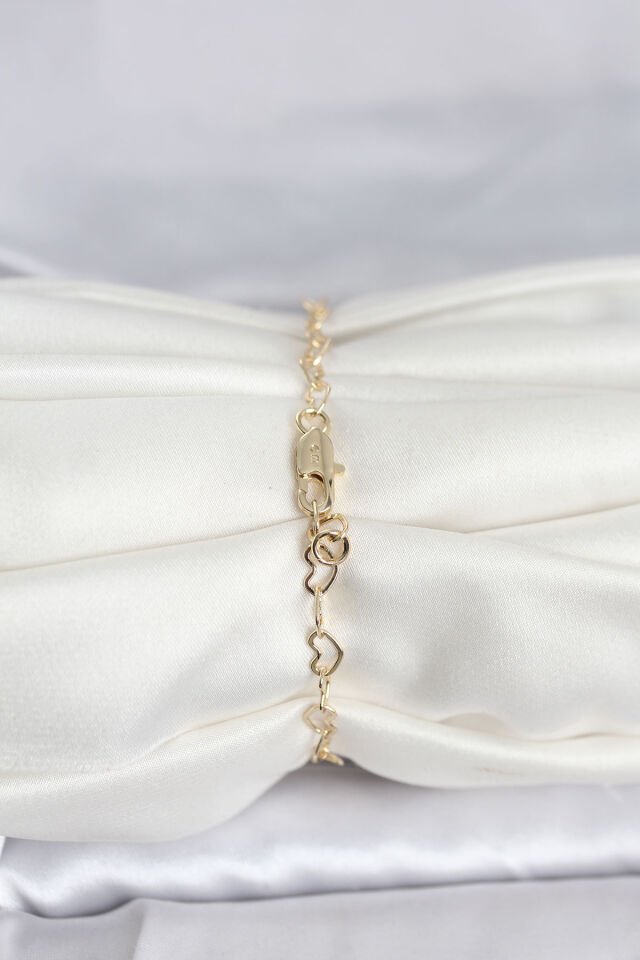 CM 14K Gold Renk Kalpli Zincir Model Kadın Bileklik