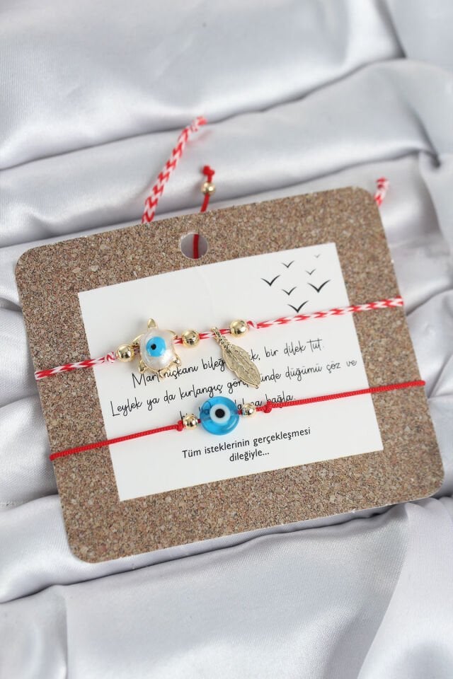 Marteniçka Bileklik 2'li Caretta Caretta ve Nazarlı Model