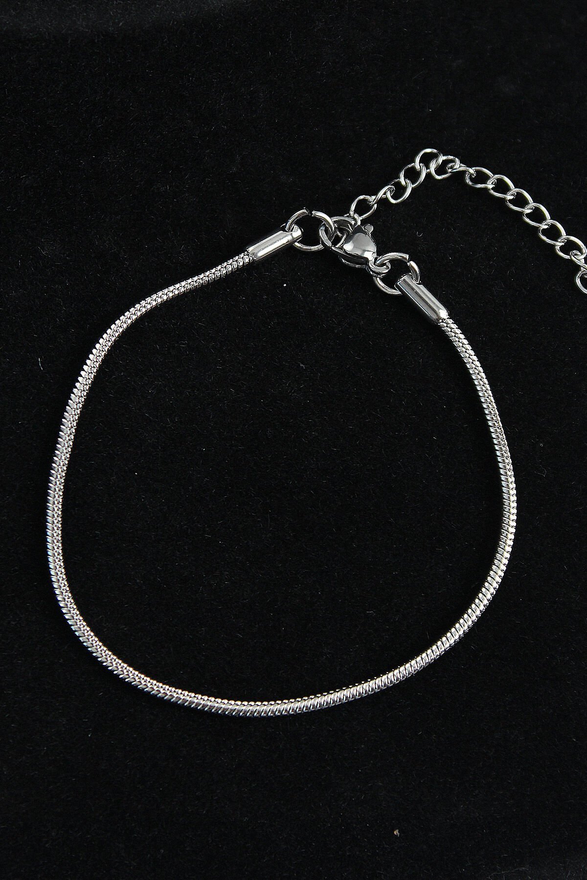 316L Çelik Oval İtalyan Model Gümüş Renk Erkek Bileklik