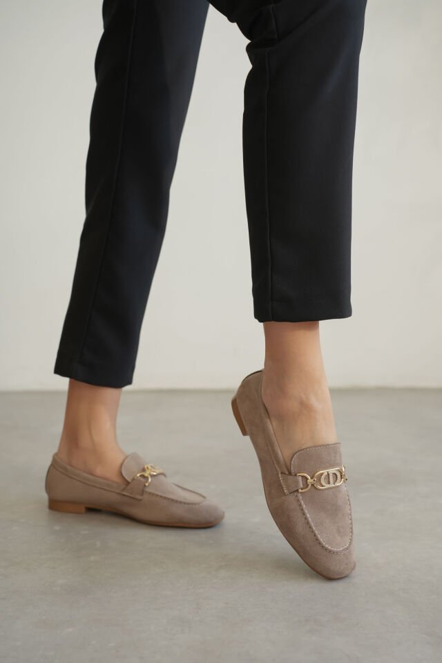 Kadın Süet Vizon Günlük Ayakkabı TR27MS01D