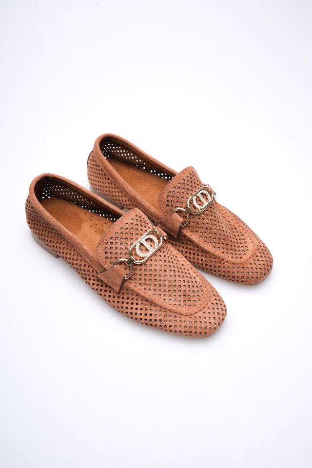 Kadın Süet Taba Günlük Ayakkabı TR27MS02C