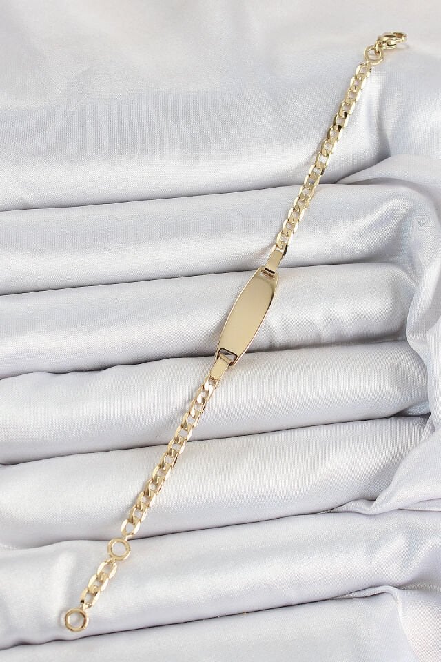 Pirinç Oval Model Gold Renk Xuping Bebek Künyesi