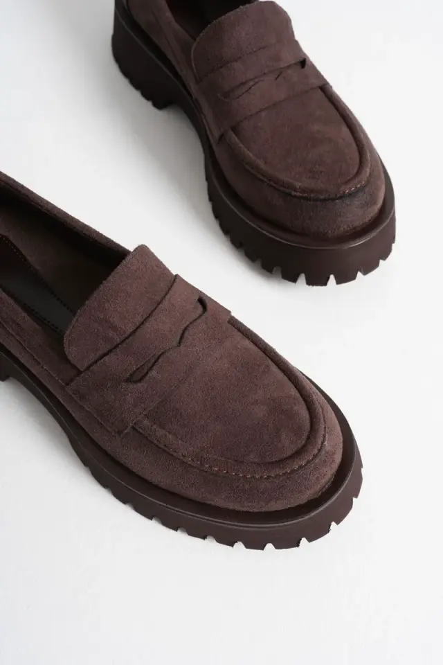 Kadın Günlük Süet Acı Kahve Ayakkabı TR10MS02E