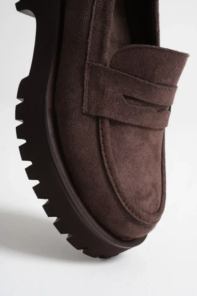 Kadın Günlük Süet Acı Kahve Ayakkabı TR10MS02E