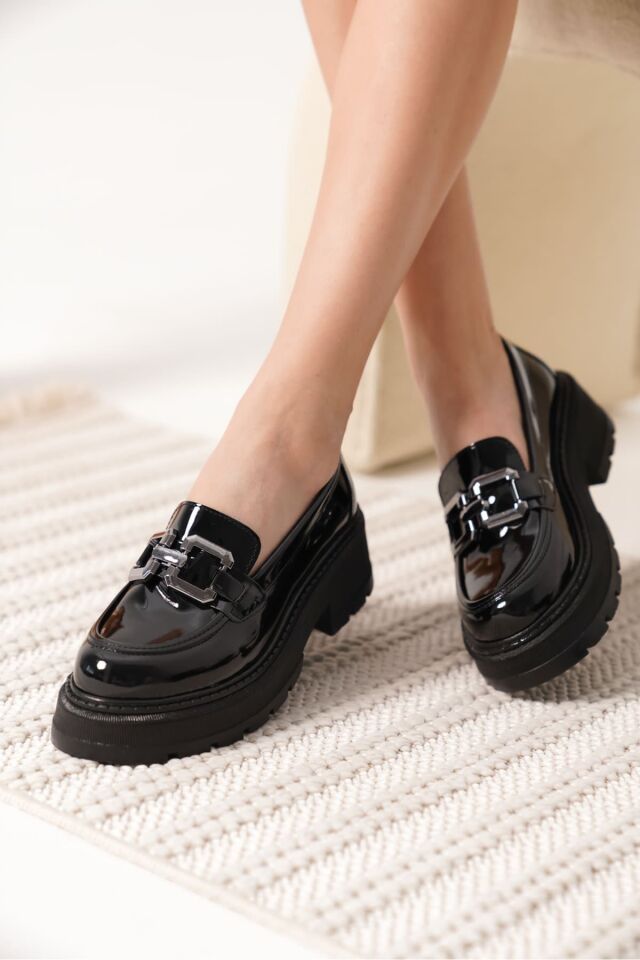 Rugan Siyah Kadın Loafer TR17MS01B