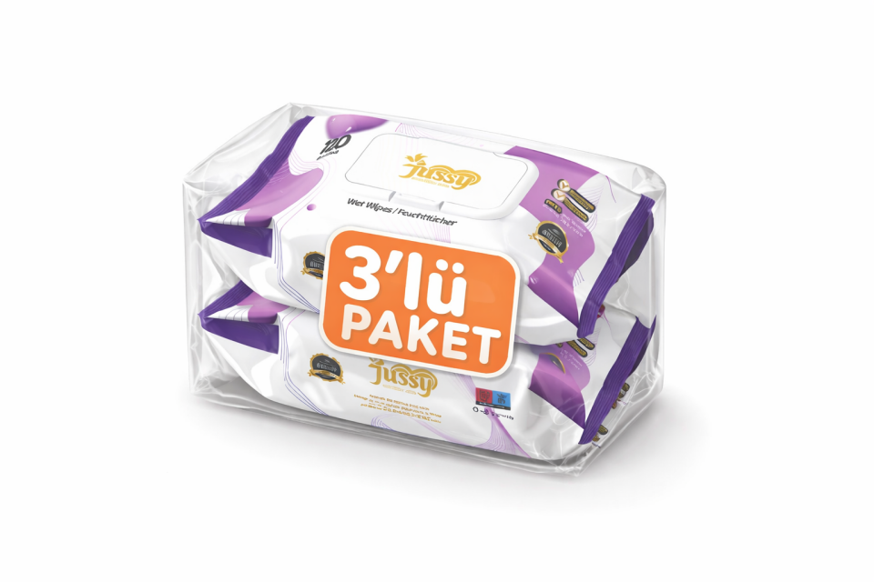 Jussy Islak Mendil 120’li Paket – Hassas Temizlik İçin Nemli Mendil