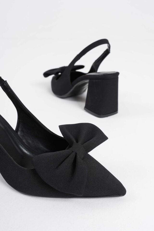 Siyah Kadın Topuklu Ayakkabı TR08MS15A