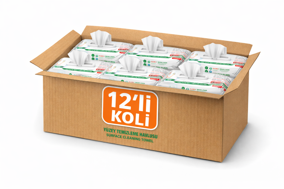 Easy Clean Yüzey Temizleme Havlusu – 12’li Avantajlı Koli