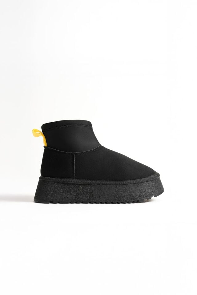 Kadın Siyah Kışlık İçi Kürklü Kalın Taban Bot TR04MK04A