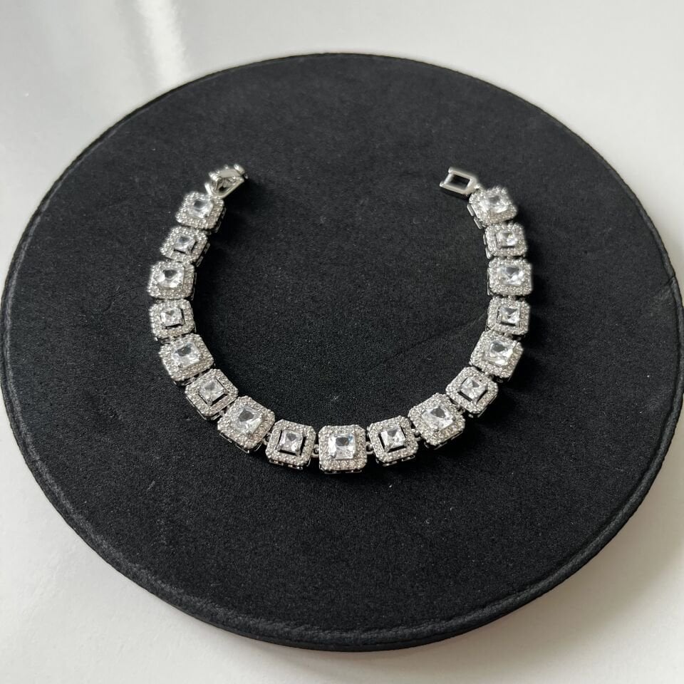 Parla Monaco Işıltı Silver Bileklik
