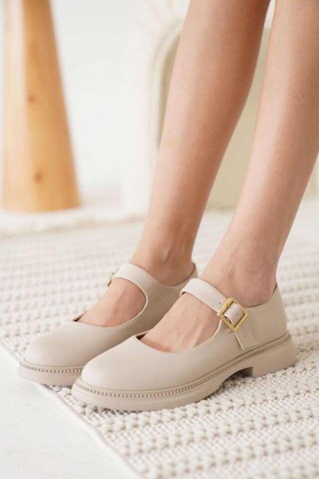 Bej Gunluk Mary Jane Ayakkabı TR09MS01E