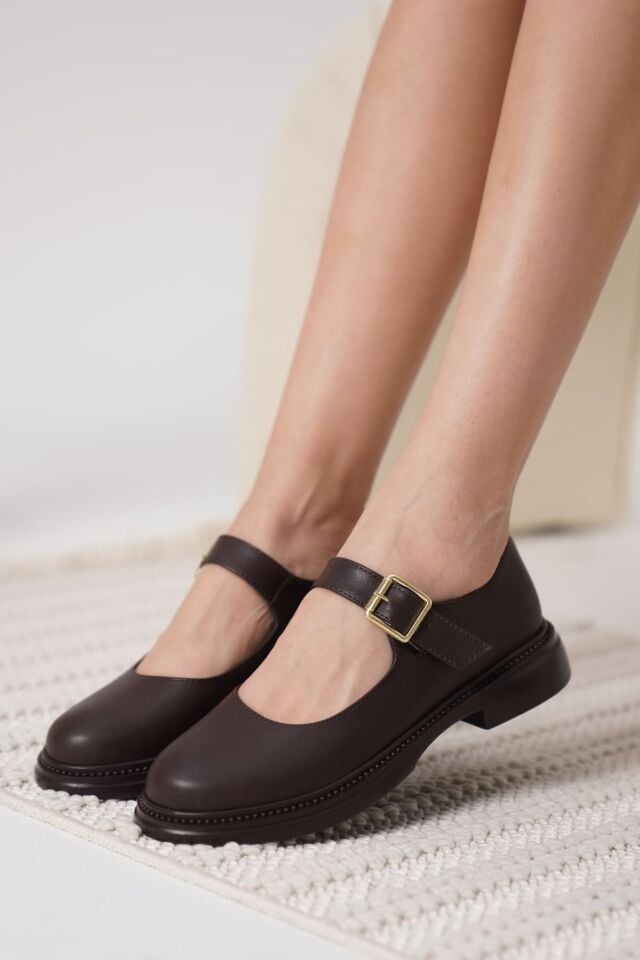 Acı Kahve Gunluk Mary Jane Ayakkabı TR09MS01F