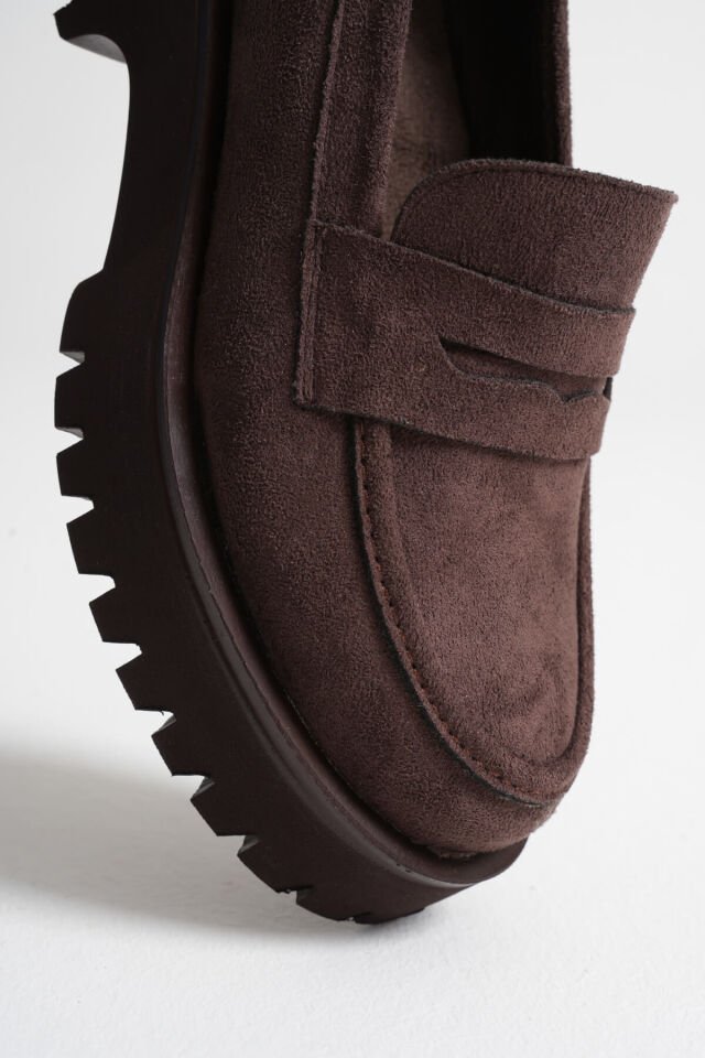 Kadın Günlük Süet Acı Kahve Ayakkabı TR10MS02E